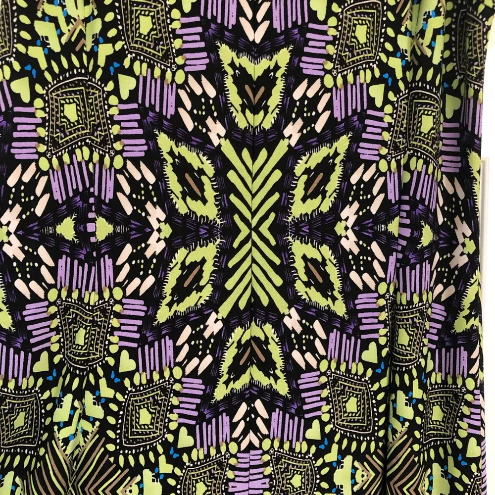 London Times Sleeveless Print Dress double slits 6 - Image 10