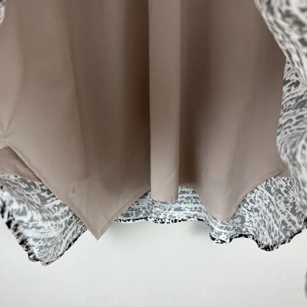 MM Lafleur Blouse Top Women‎ +3 3X Multicolor Ink Wash The Didion Sleeveless New - Image 7