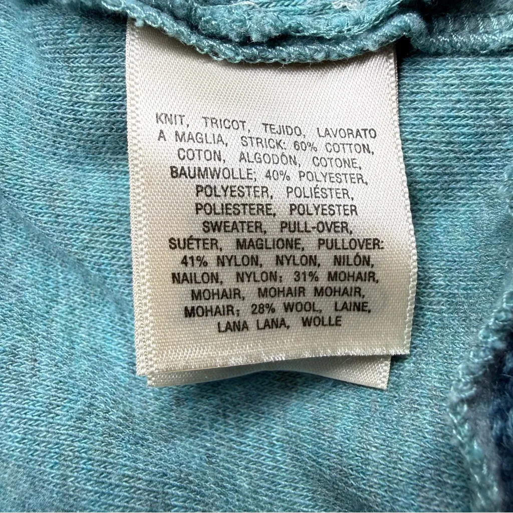 Knitted & Knotted by Anthropologie Blue Knit Open Cardigan Size L - Image 4