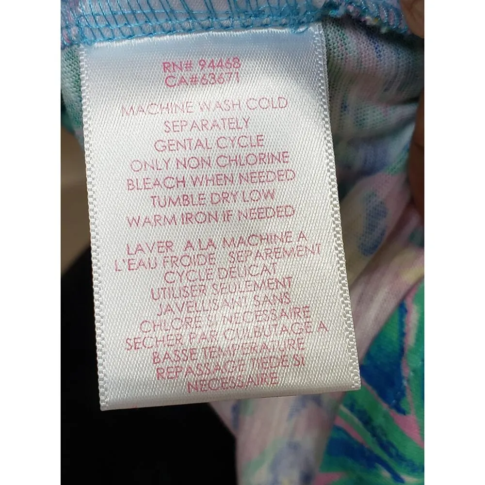 Stella Parker Blouse Top Womens L Pink Floral Flare Sleeve Round Neck Pullover Size L - Image 7