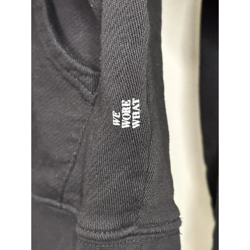 WeWoreWhat Oversized Hoodie BLACK SZ Small We Wore What Sweatshirt - Image 3