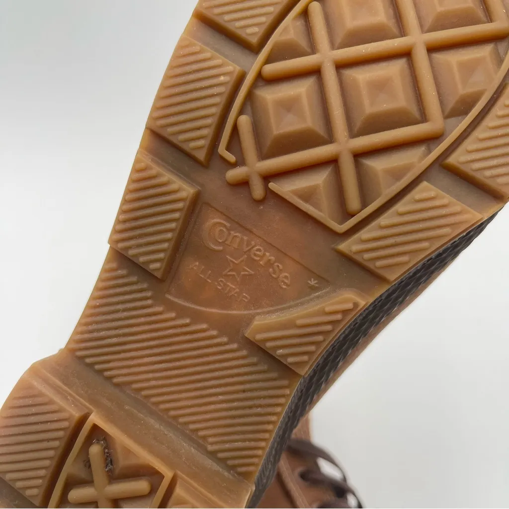 Converse Chuck Taylor All Star Outsider Leather Hi Top Sneakers Sz Women’s 7 Brown - Image 11