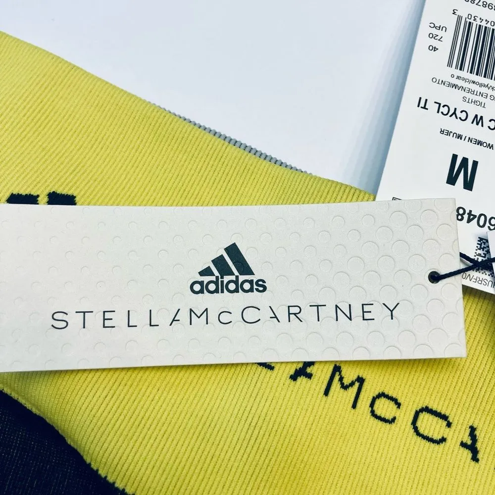 Adidas X Stella McCartney TrueStrength Seamless Short Tights Women's Medium Black - Image 5