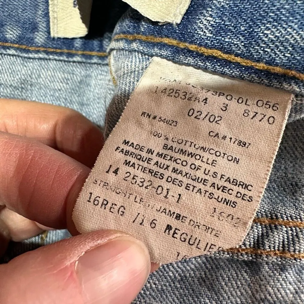 Vintage Y2K Gap Women Hi Rise Straight Leg Jeans Blue Denim Medium Wash Size 16R - Image 7