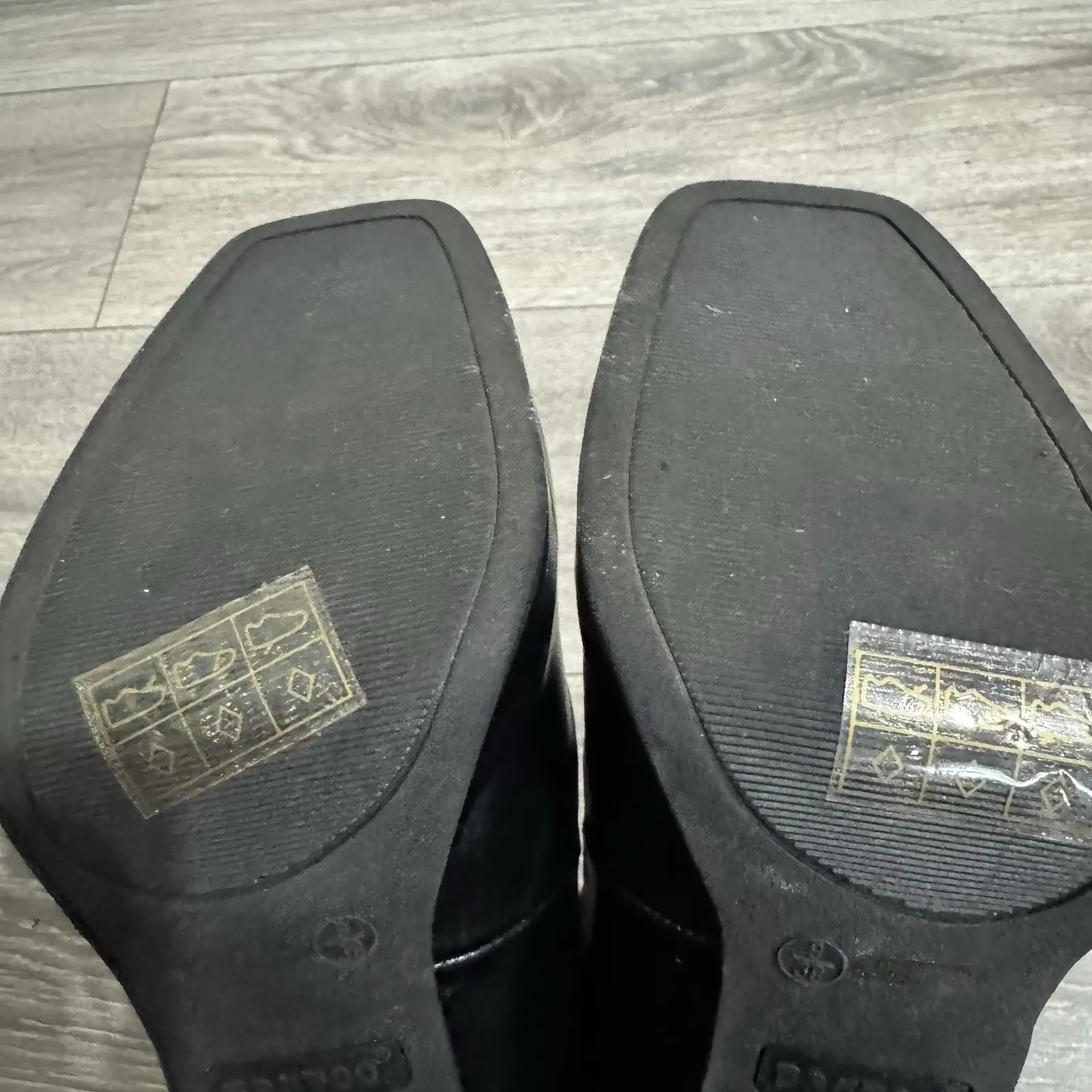 BAMBOO Black Academia Platform Mary Jane Pumps Chucky Heel 9 Faux Leather Y2K - Image 9