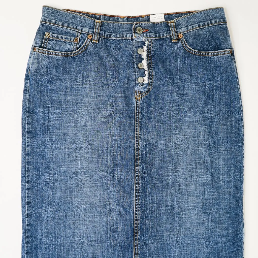 Vintage Y2K Lucky Brand Dungarees Denim Maxi Skirt - Image 5