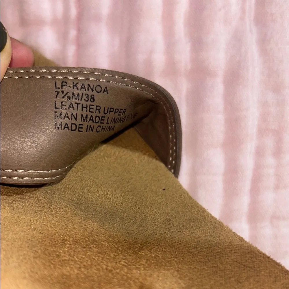 Lucky Brand Size 7.5 Brown Wedge Sandals - Image 12