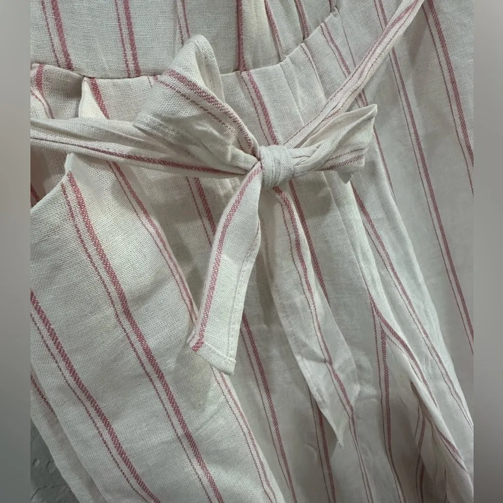 Land N Sea NWT striped linen wide leg pants M Size M - Image 2