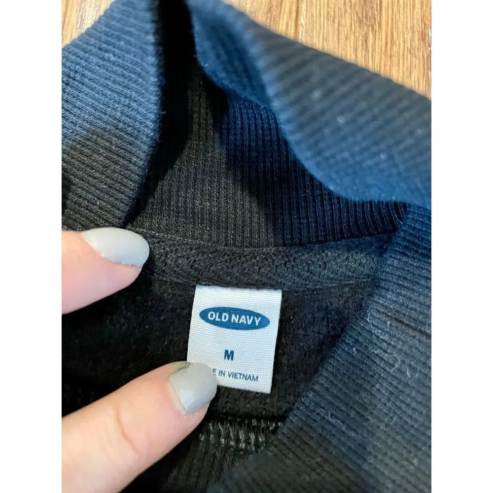 Old navy leopard print mock neck cropped pullover - Image 5