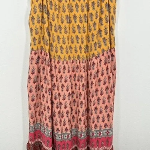 Knox Rose XXL Sleeveless Maxi Dress Floral Print Tiered Casual‎ Summer Boho - Image 4