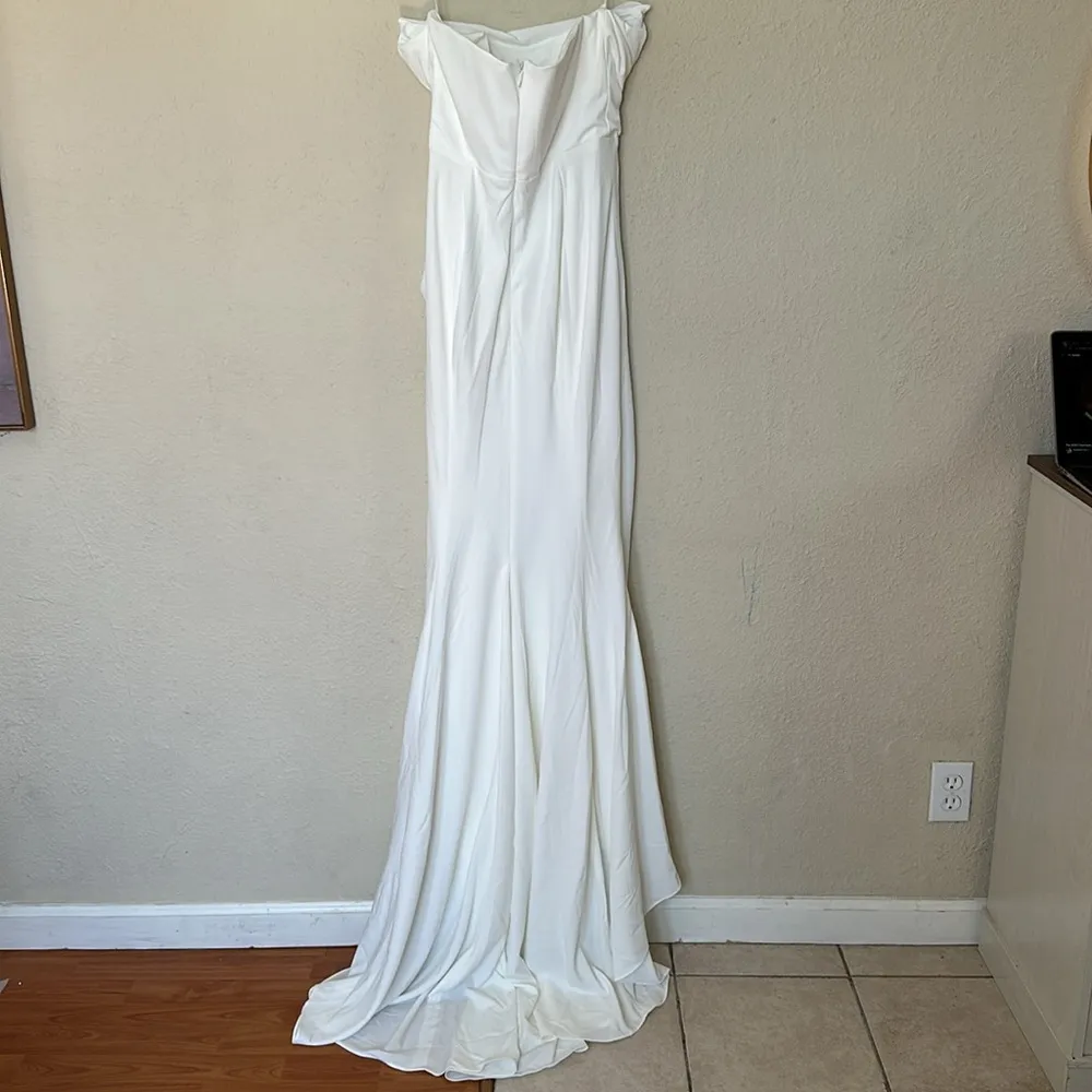 House of CB ‘Esmee’ Ivory Draped Strapless Bridal Gown Wedding Dress NWOT SIZE S - Image 10