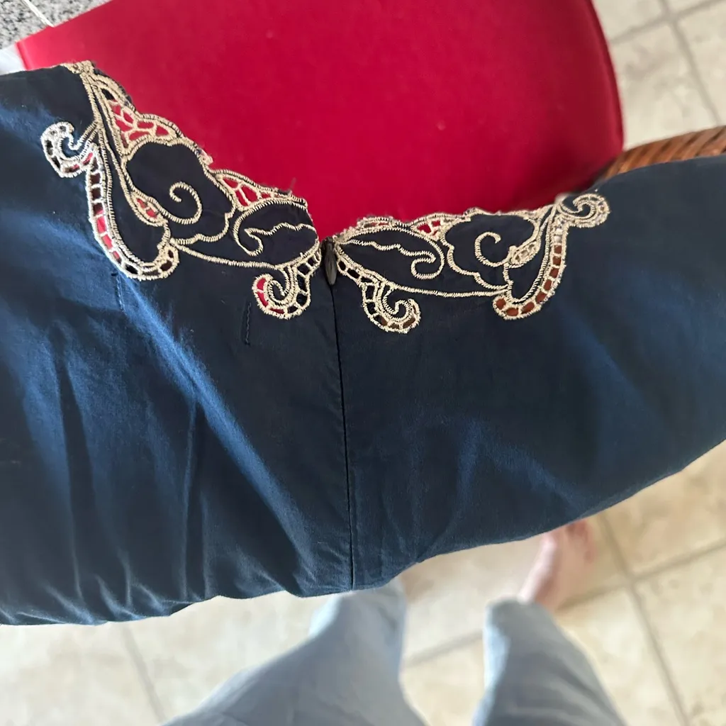 Embroidered mini dress - Image 7