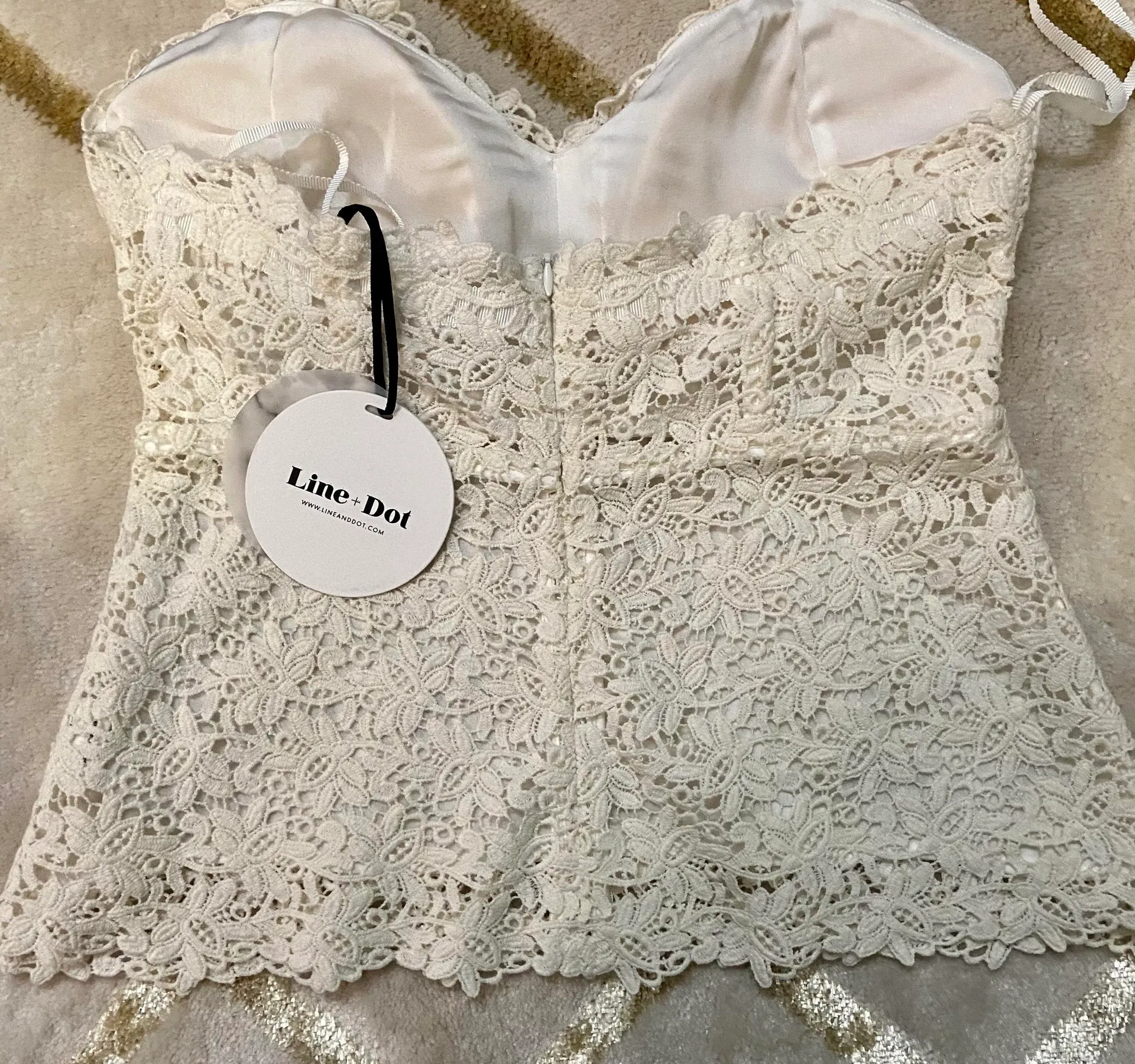 Line and Dot Lace blouse  - Image 2