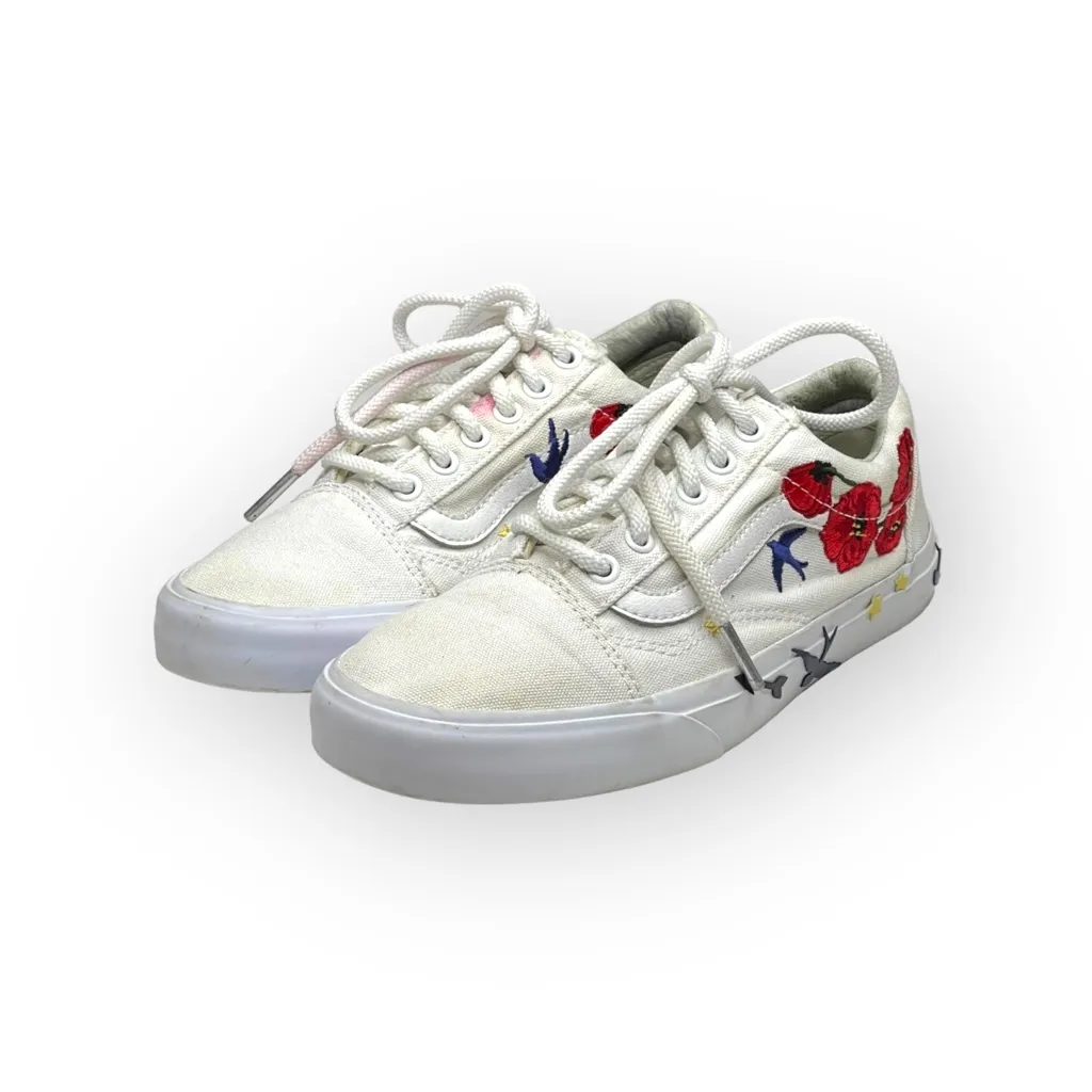 Vans® ✌︎  Old Skool Limited Edition Desert Embellished Sneaker ✌︎︎ White ✌︎︎ 7M - Image 7