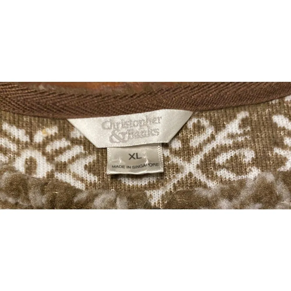 CJ Banks Zipper Vest Womens XL Outdoor Lightweight 63823 Grannycore Cabin Fall - Image 6