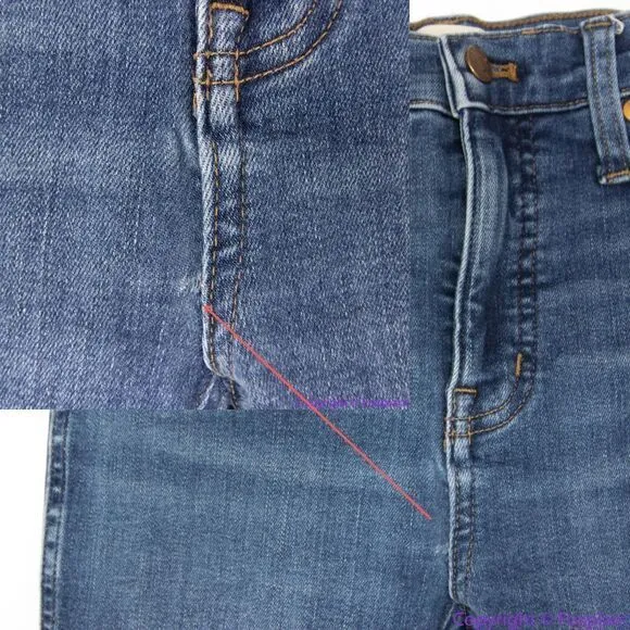 Madewell women's 10" High-Rise Skinny Jeans in Bradshaw Wash, size 23‎ - Image 13