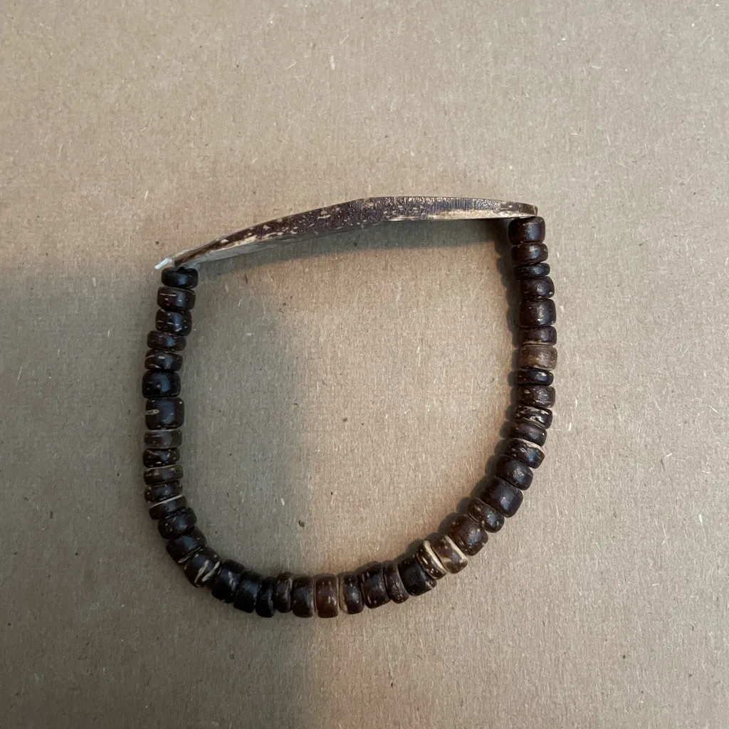 90’s Maui wood bead braclet Brown - Image 2
