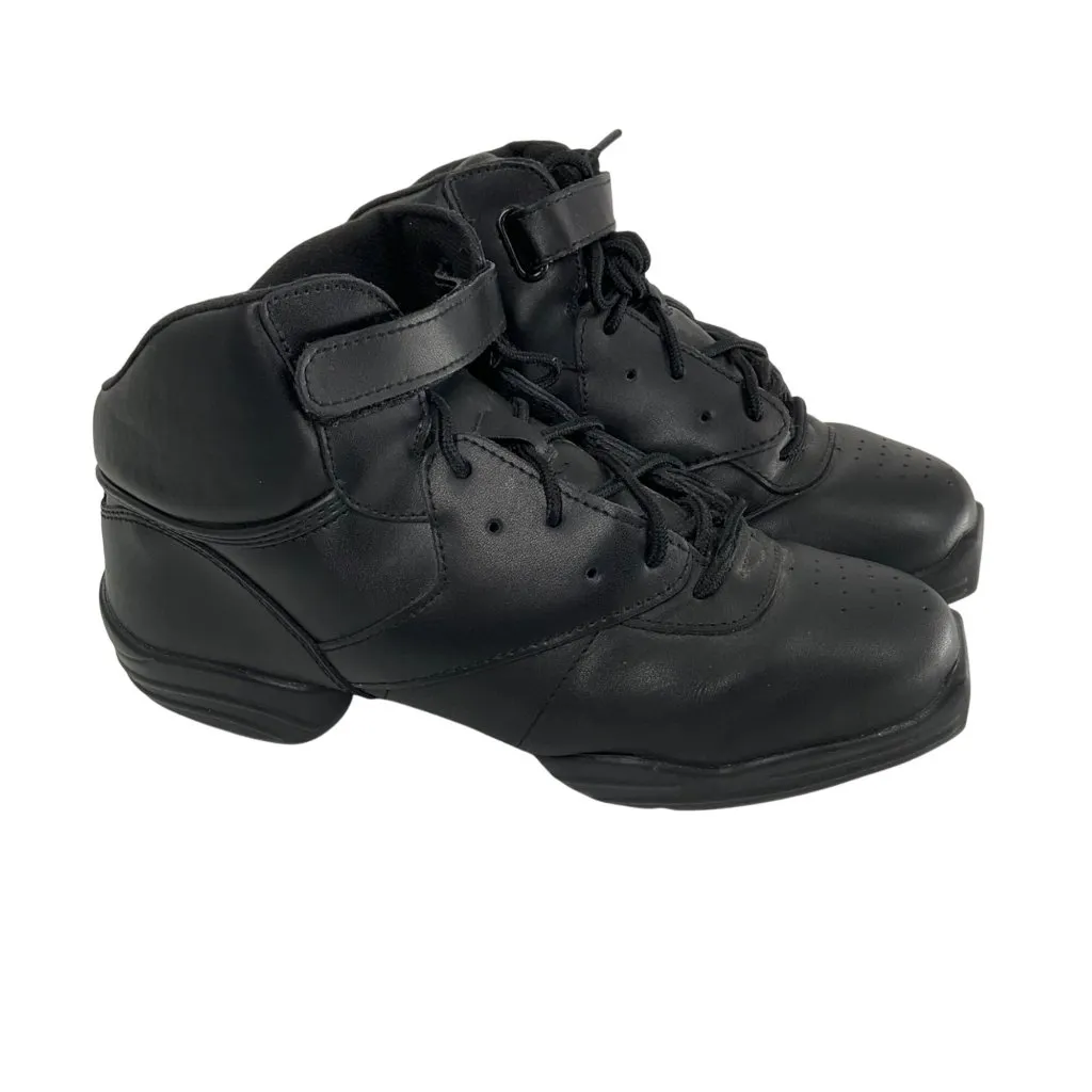 Capezio Fierce Black High-Top Dance Sneakers Womens Size 9 Leather Upper Lace-Up - Image 11