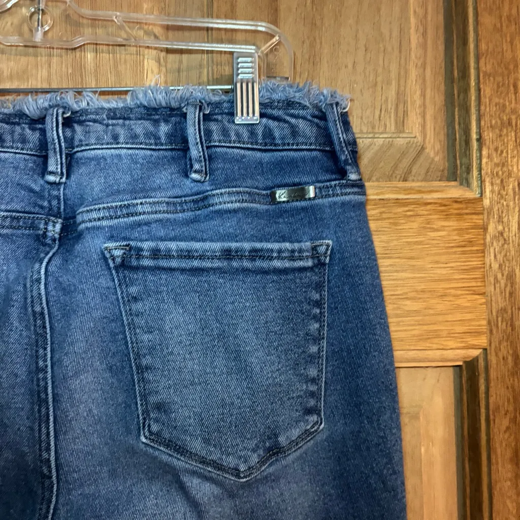 Kancan Women’s Blue Flare Wide Leg Jeans‎ with Classic Style size 15 - Image 5