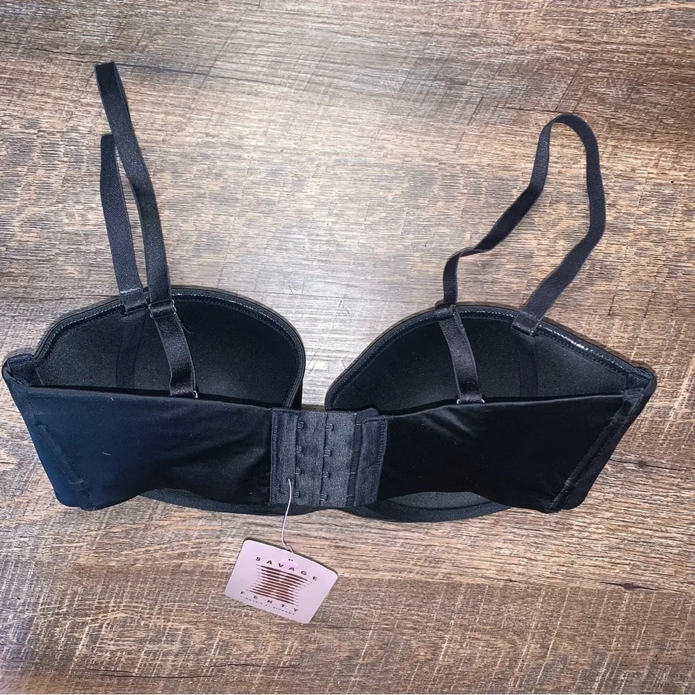 Savage x Fenty Push Up Bra 34E(34DD) Black New With Tags - Image 6