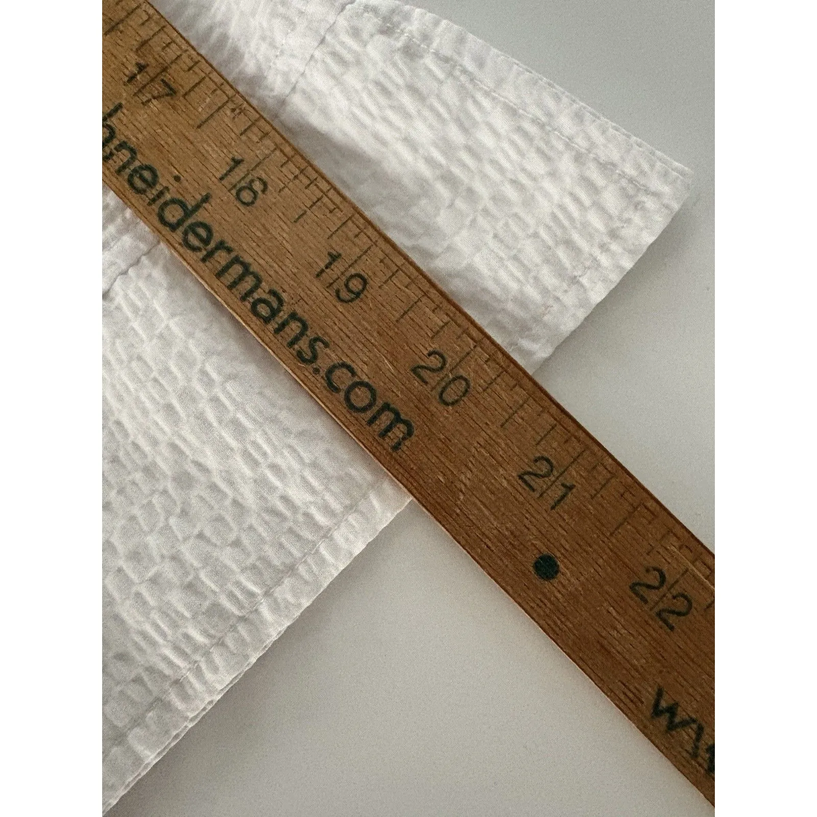 Habitat Seersucker Swing Top Size M White Elongated Buttons Lightweight Artsy - Image 13