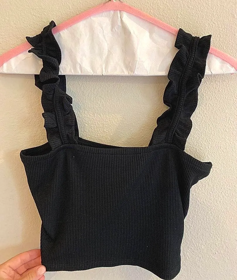 ZARA Ruffled Crop Top - Image 2