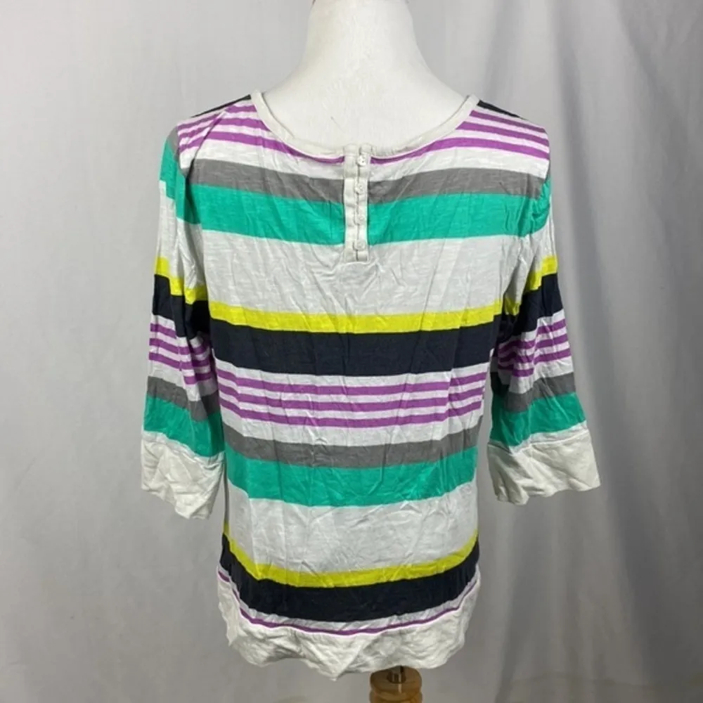 Old navy multi colored burnout t shirt scoop neck size xl - Image 4