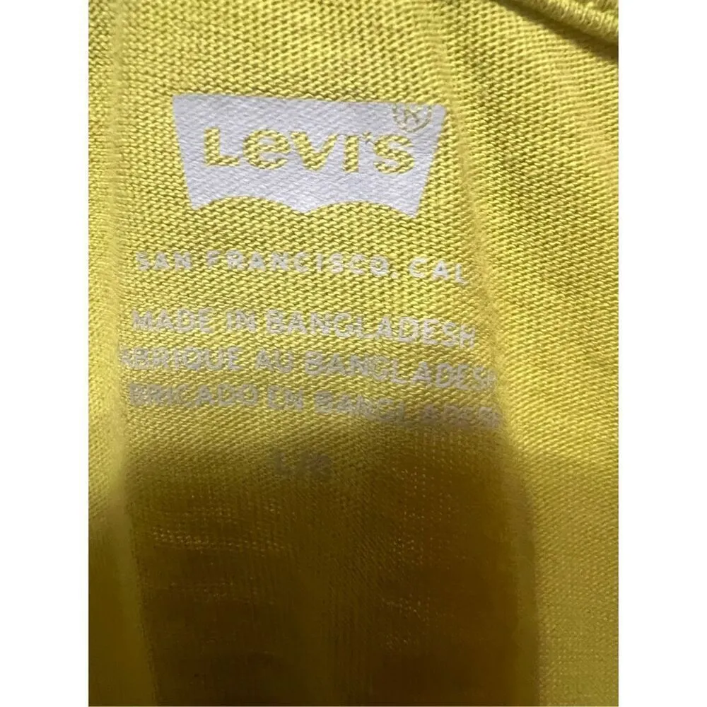 Levi Womans Crop Tee Sz L Green NWT Size L - Image 3