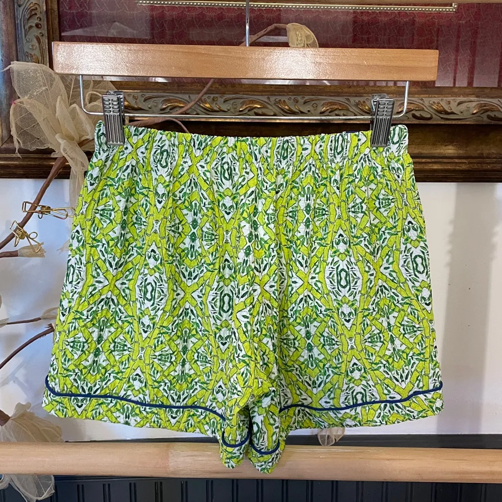 Mandi Paris Designs Lime Green & Blue Southern Boutique Pajama Set - Image 6