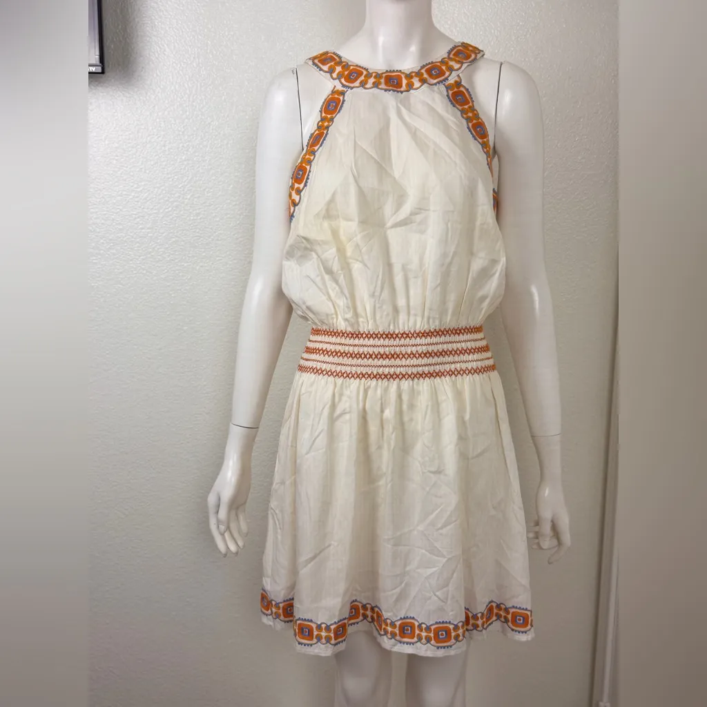 Tory Burch Ivory Garment with Tangerine Detailing Size S/P - Image 2
