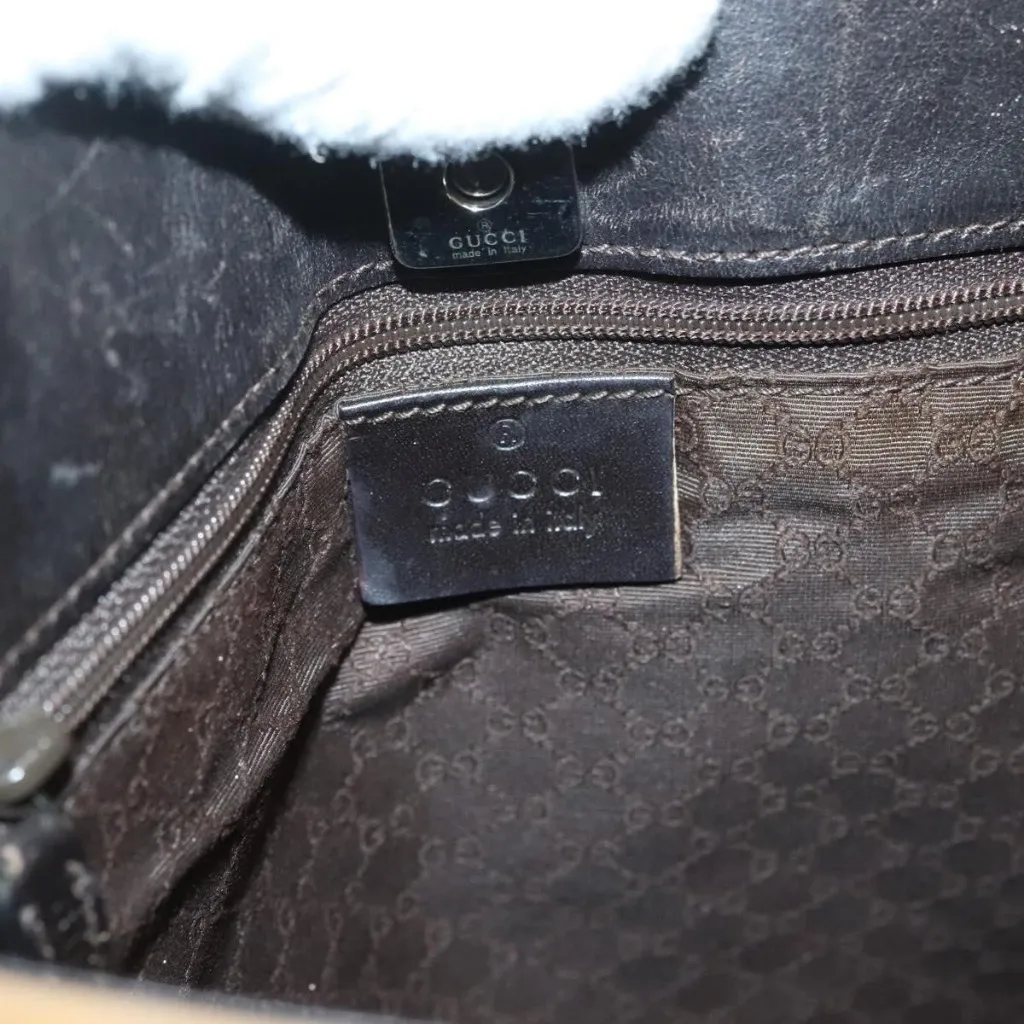 Web Sherry Line Shoulder Bag Canvas Beige Silver 001 4321 Authentic - Image 2