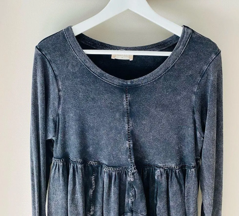 Altar'd State Long Sleeve Top Black Medium - Image 3