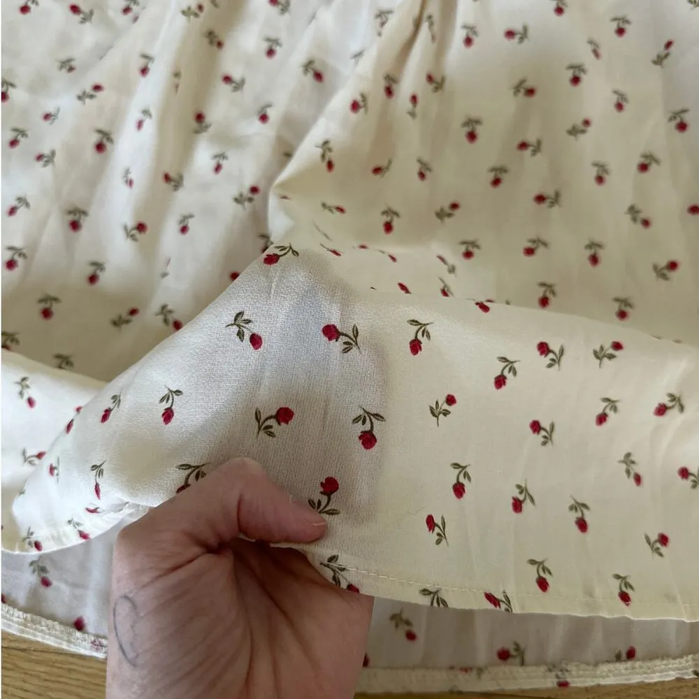 Princess Polly - Roza Floral Mini Dress in Cream & Red - Image 4