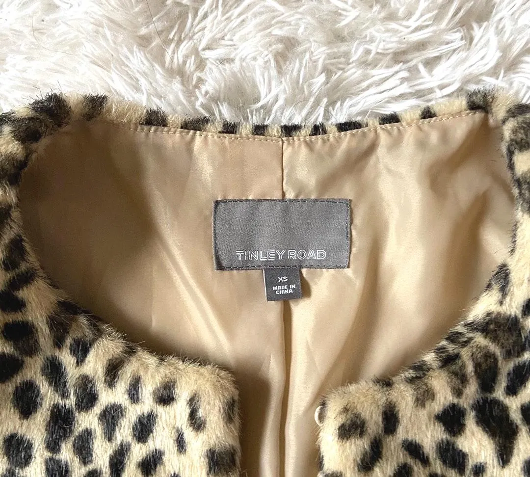Leopard Cheetah Jacket Size XS - Image 3
