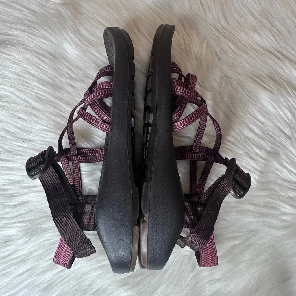 Chaco Z/Cloud X Women's Strappy Sport Comfort Sandals Brown/Pink Size 10 - Image 9
