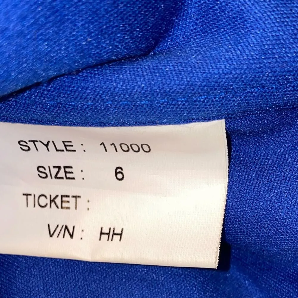 NWOT Blush Prom 11000 Blue Two Piece Beaded Prom Formal Dress - Image 13