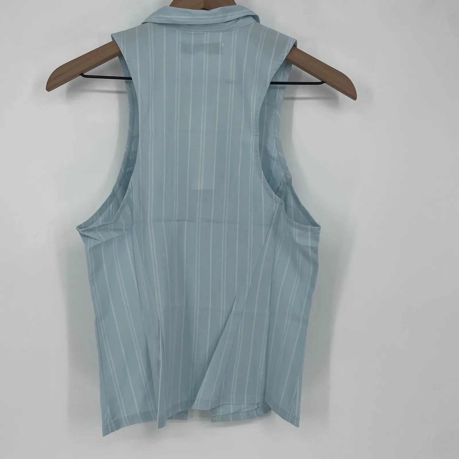 Urban Outfitters Striped Sleeveless Button Front Collar Shirt Top Women's Small - Image 6