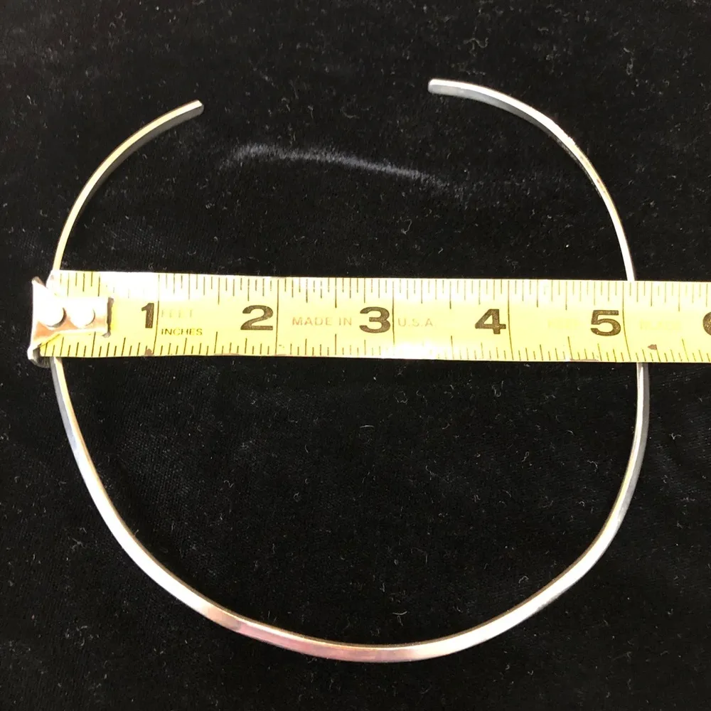 Sterling 925 Silver Collar Choker Necklace - Image 3