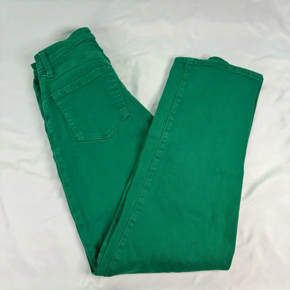 Hollister Ultra High-Rise Dad Jean Green Denim Women Size 7 Stretch Relaxed Fit - Image 10