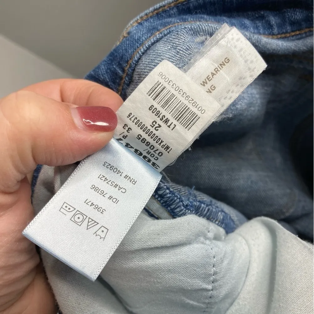 Loft‎ distressed midi jean shorts size 25/0 - Image 7
