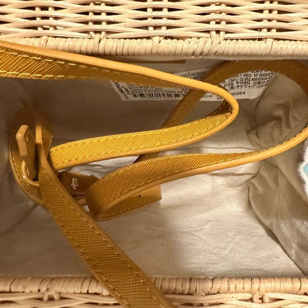 Zara Woven Handbag NWT - Image 6