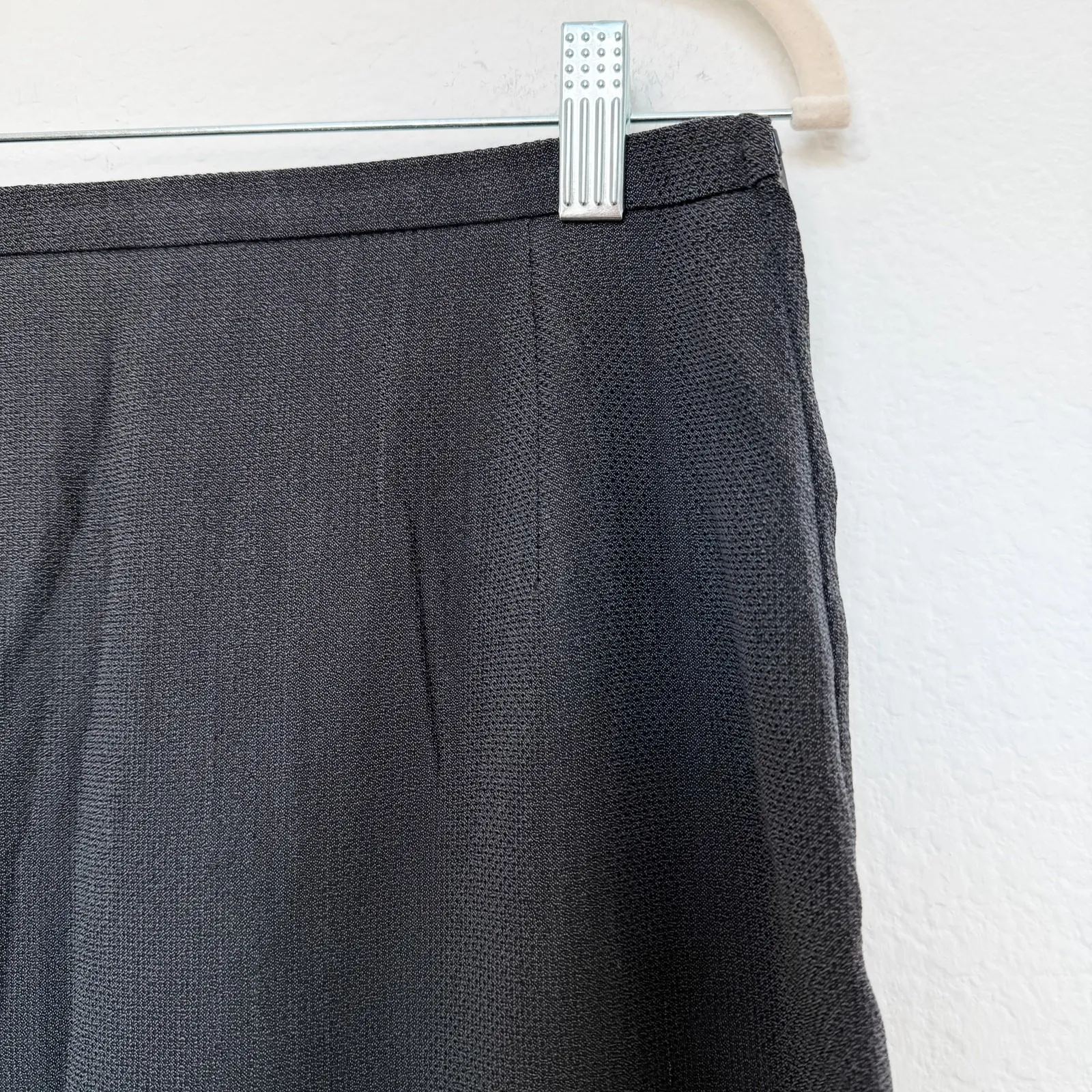 Giorgio Armani‎ Womens Pencil Skirt Size 10 Black Minimalist Quiet Luxury Chic - Image 4