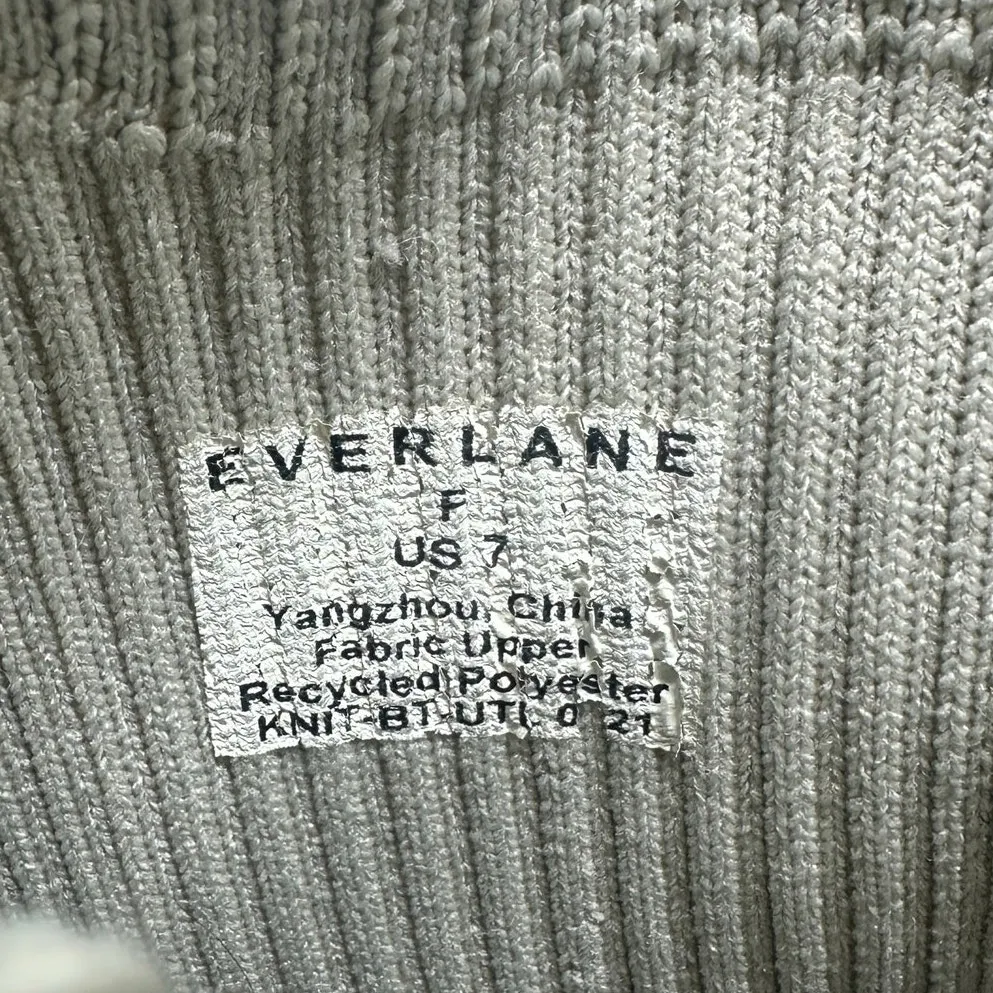 Everlane The Utility Boot in ReKnit Stretch Knit Lug Sole Ankle Gray Size‎ US 7 - Image 13