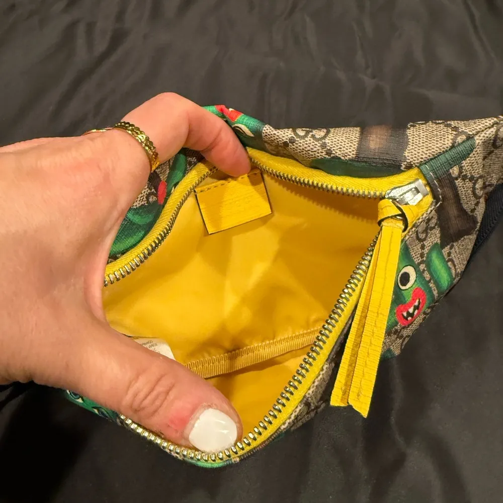 GG Supreme Monogram Smiling Plants Belt Bag Multicolor - Image 12