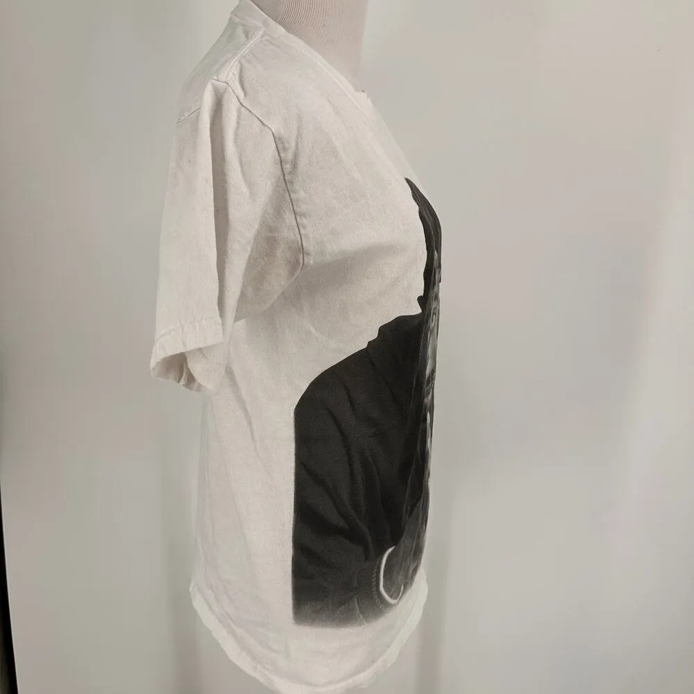 Tupac Shakur Poetic Justice White & Black Cotton T-Shirt Size Small - Image 6