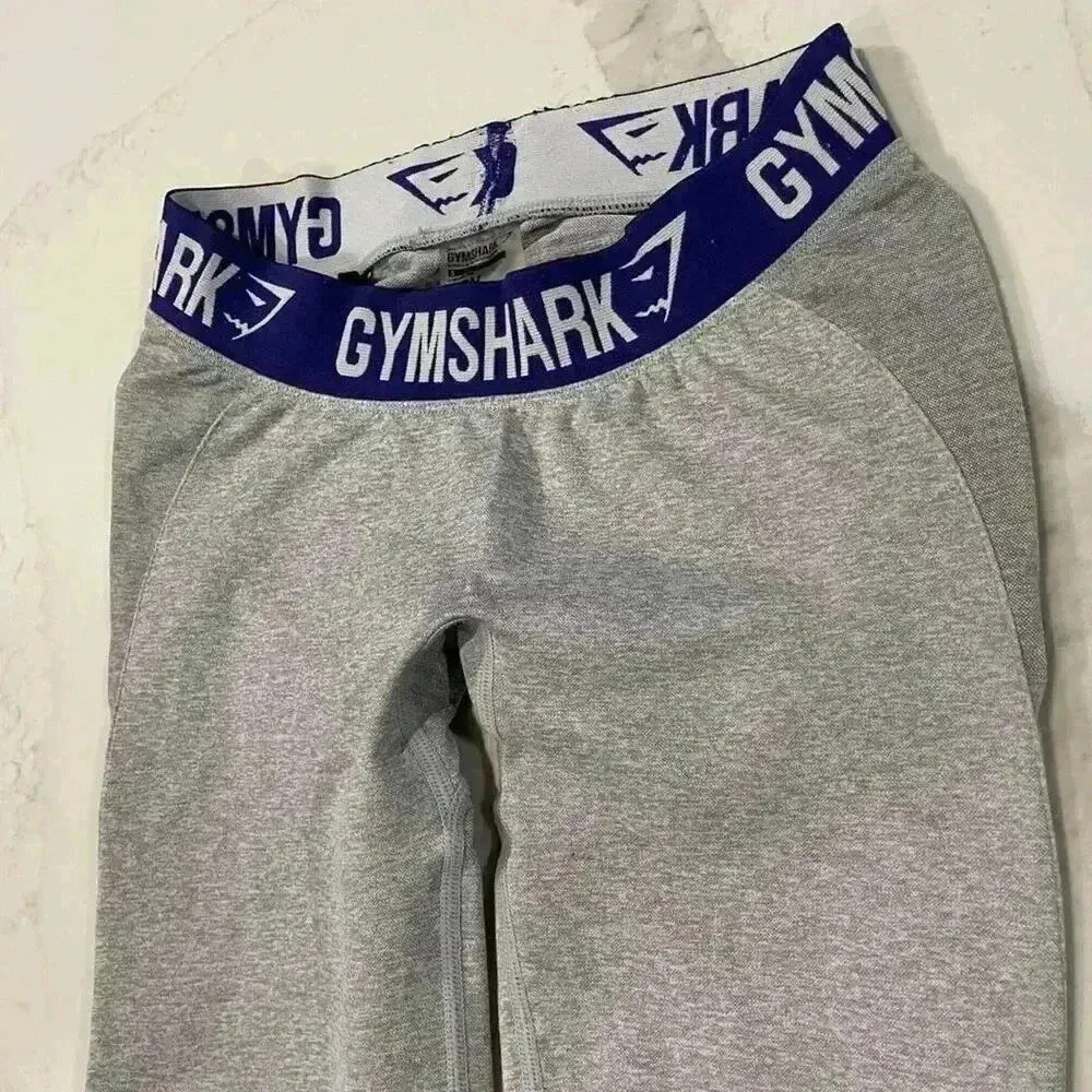 Gymshark “Dry” Athletic Compression Ankle Leggings Logo Waistband Women’s Small - Image 3