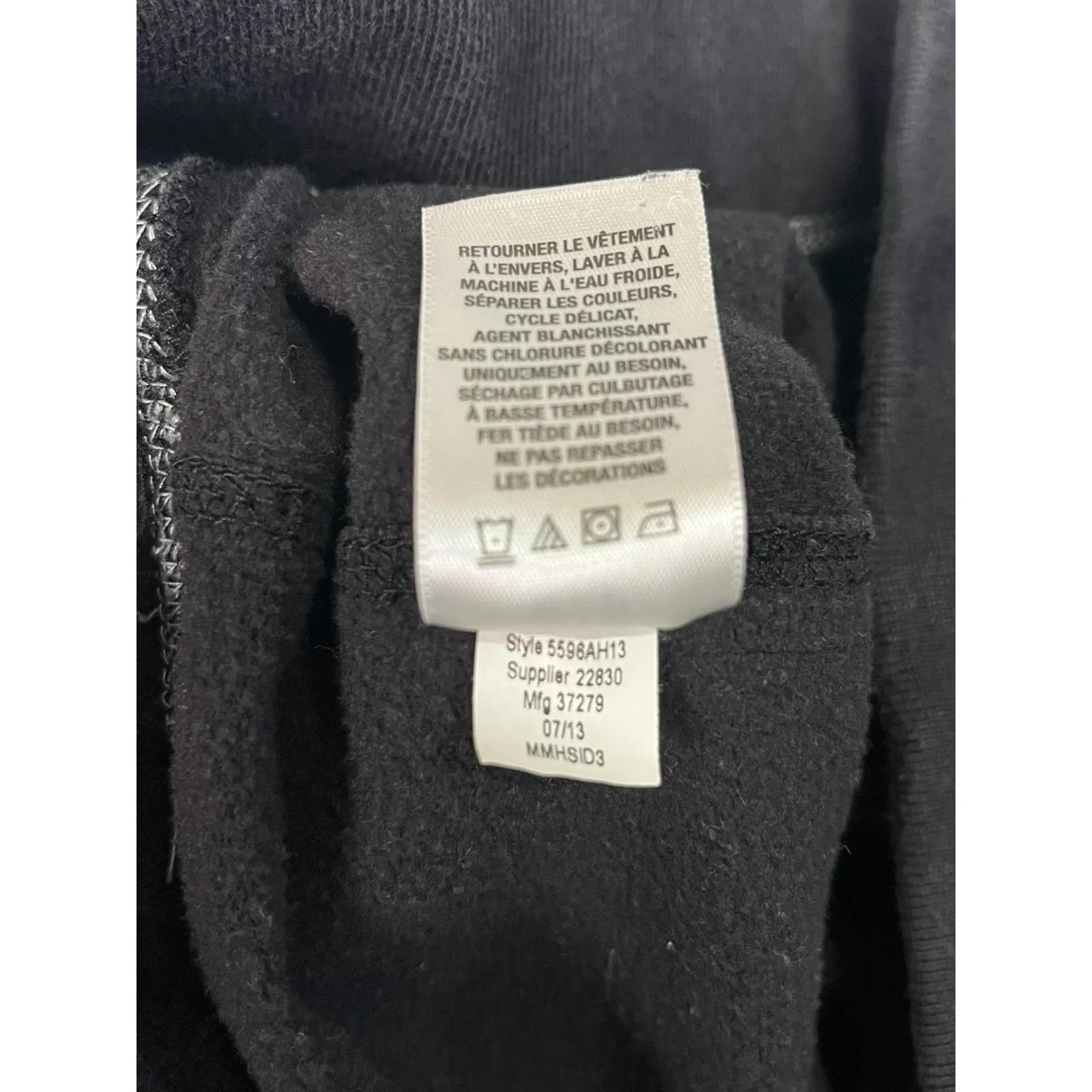 Aeropostale Sweatpants Womens Small Black Logo Spell Out Jogger Fleece Retro Y2K - Image 8