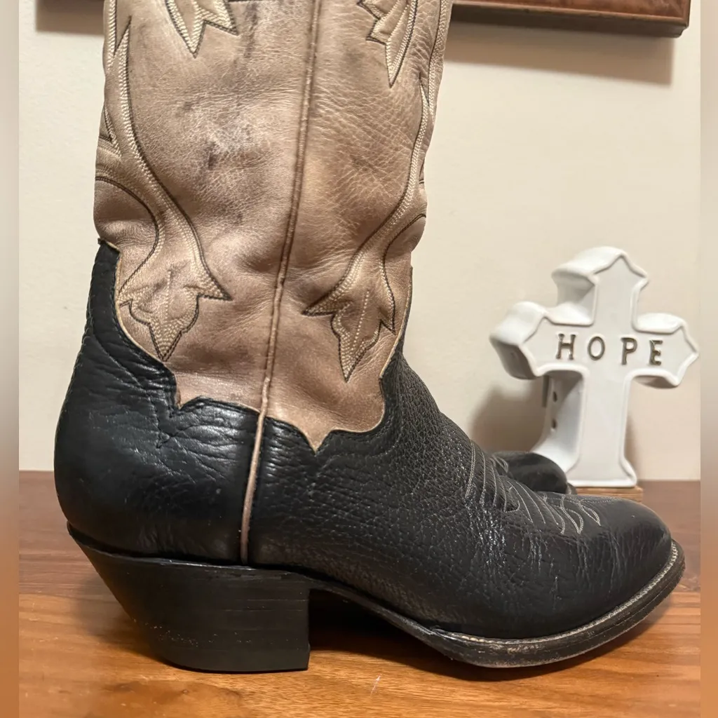 Vintage by Guy Garrett women's cowboy boots Black Size 11 - Image 7