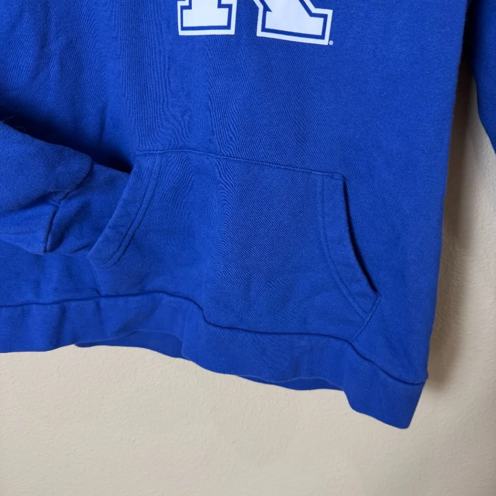 UNIVERSITY OF KENTUCKY Fanatics Brand Logo Hoodie V Neck Size Large - Image 4