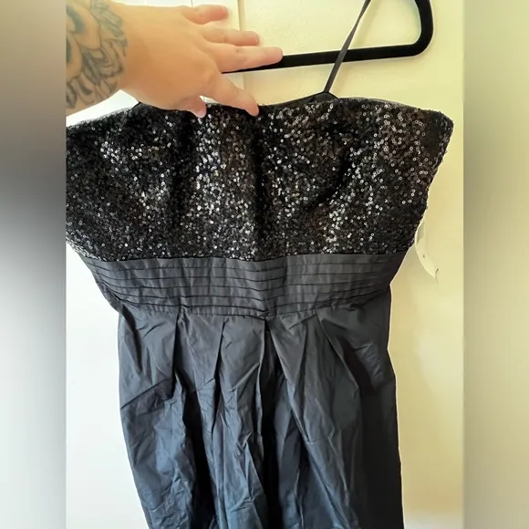 Ralph Lauren NWT New Women's Black Strapless‎ Sequin Evening Dress Size 14 - Image 3